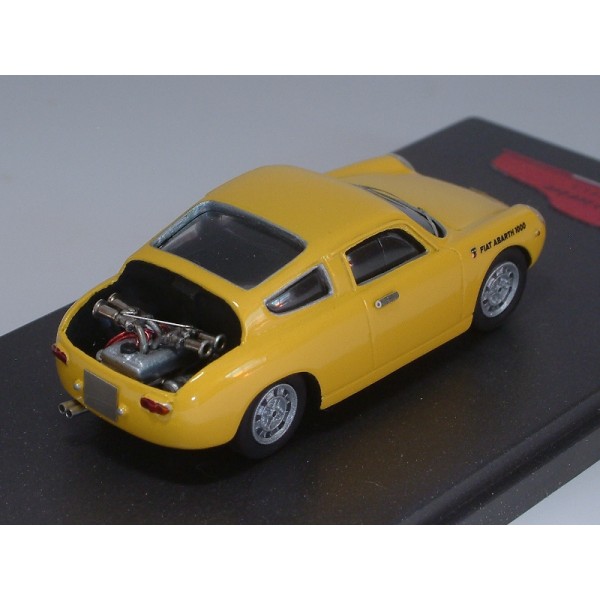 Fiat Abarth 1000 bialbero 1961 stradale giallo con motore - Standard Built 1:43 